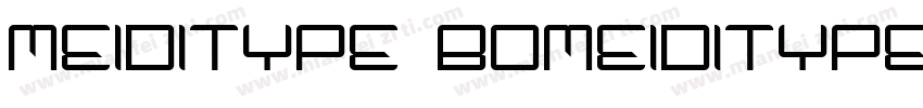 MEIDITYPE BOMEIDITYPE BOLDLD字体转换